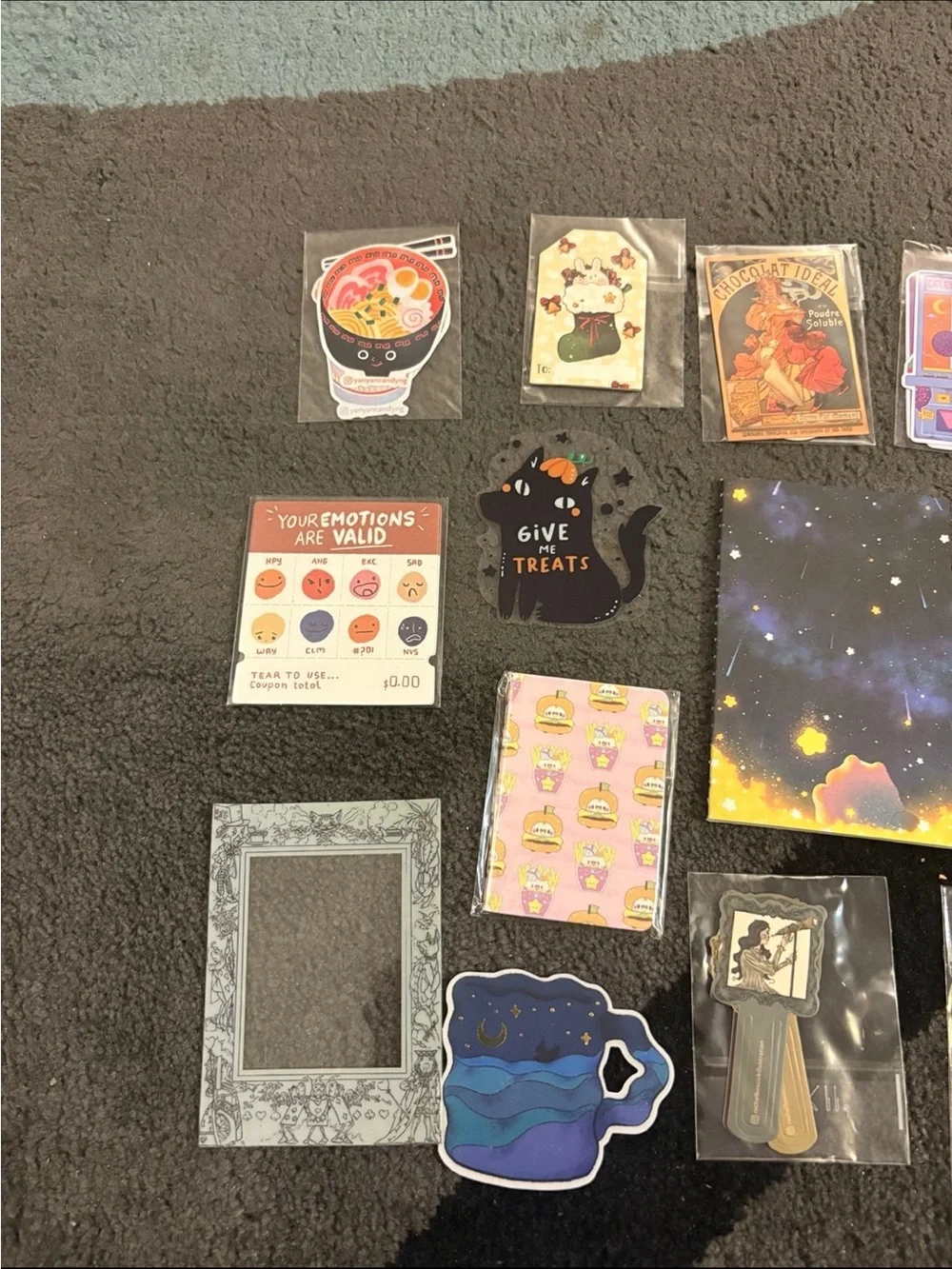 Stickii 17 items notebooks stickers bookmarks frame utoto nakamura kyoko